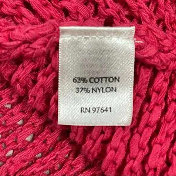 J.JILL Pure Jill coral red knit cotton vest size M - Picture 5 of 12